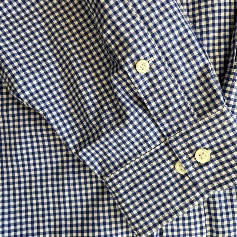 Polo Ralph Lauren Shirt‎ Men's XL Classic Fit Blue Check Plaid Button Down - Picture 4 of 10